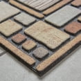 thumbnail image 2 of Mohawk Home Doorscapes Estate Mat Welcome Drifted Nature Mat Scatter, 1'11"x2'11", Grey & Tan, 2 of 4