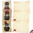 thumbnail image 3 of 10 Merry Christmas Note Cards Pack (4 x 5.12 Inch) - CHRISTMAS STEAMPUNK CATS M6554XSB, 3 of 6