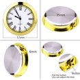 thumbnail image 2 of 1-1/2 Inch (37 mm) Round Quartz Clock Insert with Roman Numerals Fit 35 mm Diameter Hole (Gold Bezel), 2 of 4