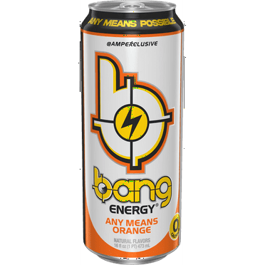 Bang Energy Drink, Any Means Orange, 16 fl oz pack of 1