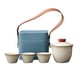 thumbnail image 5 of Juego de té portátil de viaje, tetera de cerámica, tazas de té, tetera de porcelana china de kung fu. Establecer un, 5 of 9