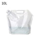 thumbnail image 1 of Greeniant Bolsa de agua plegable de 5/10/15L, jarra de almacenamiento, botella de agua de buen sellado con asa incrustada, contenedor de agua plegable de Kits de desorden para acampar 10L Greeniant OD001095-02, 1 of 6