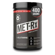 MET-Rx L-Glutamine Powder, Unflavored, 6g Glutamine, 0.88 Lb