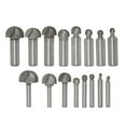 thumbnail image 3 of BUYISI 1/2" 1/4" Shank 2 Flute Round Bottom Router Bits Milling Cutter For Woodwork 1/4*1/2, 3 of 6