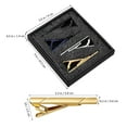 thumbnail image 2 of 4pcs Tie Bars Men Tie Decoration Necktie Clips Metal Classic Tie Clips Tie Ornament Men Suit Tie Accessories For Banquet Business, 2 of 7