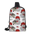 thumbnail image 6 of Sigee Rabbit And Hedgehog for Dual Pocket Sling Backpack Hiking Daypack Multipurpose Cross Body Chest Bag, 6 of 8