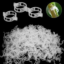 EEEkit 200pcs Plant Tomato Clips, Plastic Trellis Clips, Garden Plant Support for Vine, Grow Plants Upright and Make Healthier