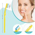 thumbnail image 5 of B Rush Orthodontic Toothbrush Bi-Level/U-Shapes Brush with Engineered Handle, 3 Count (Pack of 1), 5 of 5