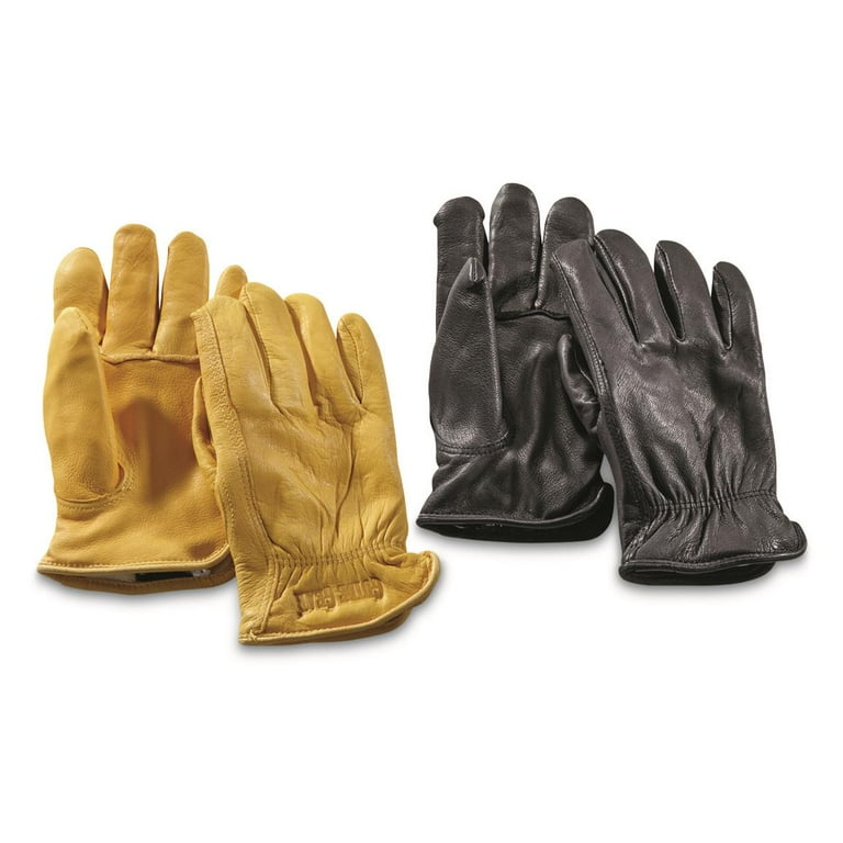 3M Thinsulate Lined Water Repellant Deerskin Leather Work Gloves