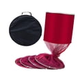 thumbnail image 2 of Red de pesca perfecl Impermeable 25 cm de diámetro 2 m con bolsa de lona Rojo, 2 of 8