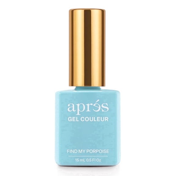 APRÉS Gel Couleur Gel Nail Polish, HEMA & TPO-Free, Find My Porpoise 250, 15ml