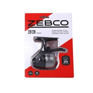 Zebco 33 Gold Micro Trigger Spincast Fishing Reel, Size 10 Reel, Silver/Gold