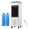 A001-Black, variant on Portable Air Conditioners Fan with Remote, 4L Tank, Honeycomb Pad, 2 Ice Boxes, 3 Speeds, 8H Timer, 120° Oscillation, for Bedroom, Living Room, Home Office