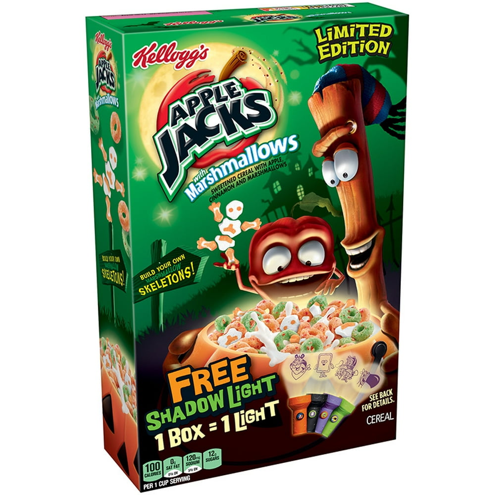 Kellogg's Limited Edition Apple Jacks with Marshmallows Cereal, 16.7 oz