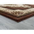 thumbnail image 3 of Porch & Den  Curry Hand-Carved Area Rug Chocolate 7'10" x 10'6" 9' x 12' Living Room,Dining Room,Bedroom Beige Rectangle, 3 of 5