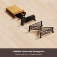thumbnail image 3 of Graflsoa Foldable Metal Underbed Storage Box with Wheels, 2-Pack Organizer for Clothes, Toys, and Miscellaneous Items, 3 of 6