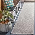 thumbnail image 2 of SAFAVIEH Martha Stewart Hampton Caroline Diamond Runner Rug, Grey/Ivory, 2' x 9', 2 of 11