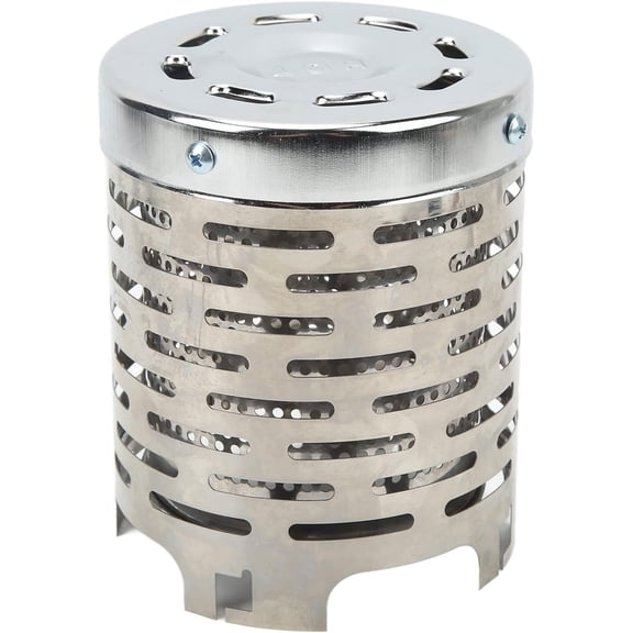 ABCISI Camping Heater Stove Cover, Stainless Steel Camping Stove Tent Heater Cover with Handle, Mini Warming Cover for Outdoor Use, Portable Autumn and Winter Warmer Cover for Stoves