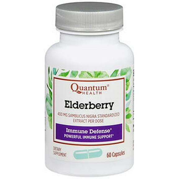 Quantum Health Elderberry, 60 Capsules (200 mg per Capsule)