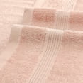 thumbnail image 2 of Toallas de baño suaves REGALWOVEN, juego de 2 toallas de baño ultra absorbentes con rayas, color rosa, 28" x 56", 2 of 7
