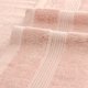 thumbnail image 2 of Toallas de baño suaves REGALWOVEN, juego de 2 toallas de baño ultra absorbentes con rayas, color rosa, 28" x 56", 2 of 7