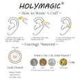 thumbnail image 5 of HOLYMAGIC Women Ear Cuff 14K Gold Plated Simple Everyday Jewelry, 5 of 8