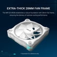 thumbnail image 3 of Ventilador ASUS Prime MR120 ARGB blanco, paquete triple, 28 mm, 3 of 9