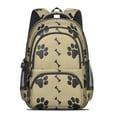 thumbnail image 2 of Paw Prints and Bones Backpack for School,Cute School Bag,Schoolbag with Adjustable Shoulder Straps & Padded Back,16.9 Inch, 2 of 5