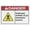 Warning Sign 1, variant on Danger Keep Out Hazardous Voltage Inside Sign 8"x12", Rust Free Aluminum UV Ink Printing Durable Weatherproof Outdoor Metal Sign, for Home Business Electrical Area