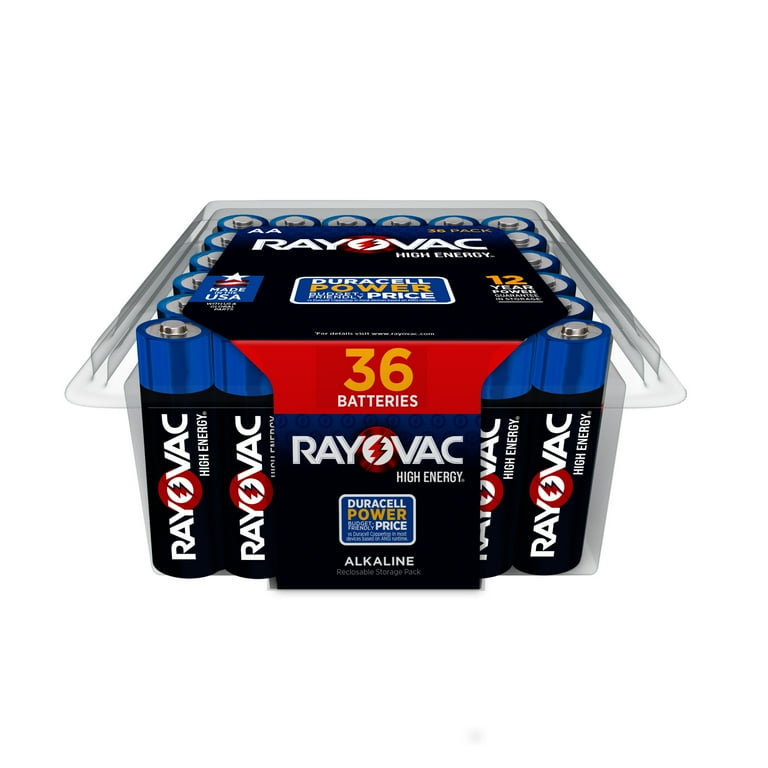 High Energy Premium Alkaline AA Batteries, 36/Pack High Energy Premium Alkaline AA Batteries, 36/Pack