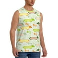 thumbnail image 2 of Daiia Dachshund Dog Puppy Printed Men's Tank Tops,Casual Soft Sleeveless Gym Muscle Shirts Bodybuilding Tee-X-Large, 2 of 8