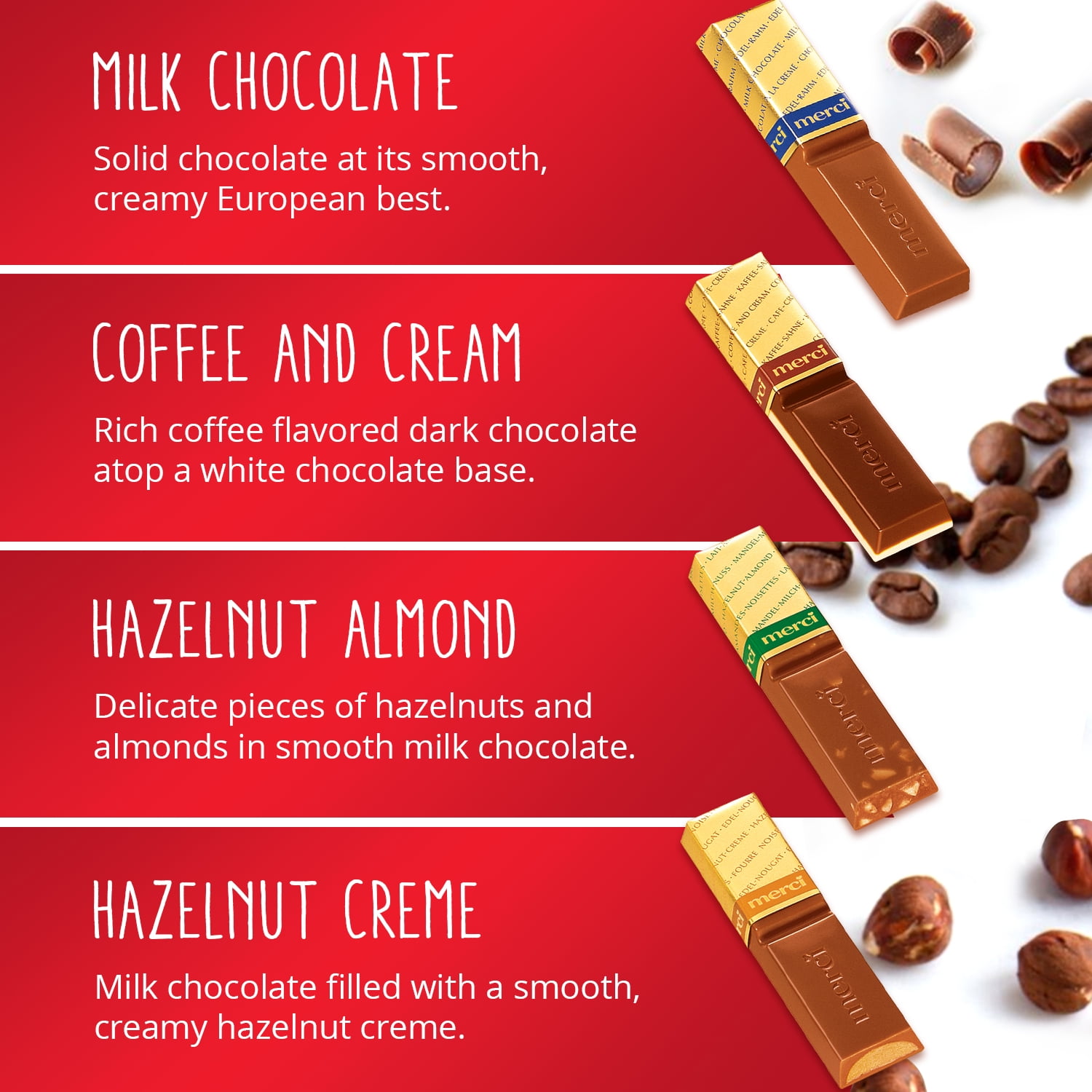 Merci Finest Valentine's Day Assorted Chocolate Candy Gift Box, 14.08 oz