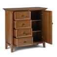 thumbnail image 2 of Simpli Home Amherst Solid Wood Storage Cabinet in Light Golden Brown, 2 of 17