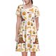 thumbnail image 1 of Balery Cute Bee Honey Jar Hive Bear Vestidos sueltos de manga corta para mujer, vestidos de verano 2025, vestidos casuales de corte A con vuelo., 1 of 6
