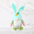 thumbnail image 2 of Qocolhg Baby Bunny Bedtime Stuffed Animal Plush Toy Holiday Easter Stuffer Gifts for Girls, Boys, Kids 6.7" (Green), 2 of 5