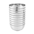 thumbnail image 2 of Stainless Steel Bowl,Stainless Steel Mixing Bowls 20 Pack Double Walled Insulated Metal Snack Nesting Bowl Set,4.7 Inch, 2 of 8