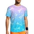 thumbnail image 3 of Ombre Dragonfly Gym T-Shirt Abstract Design Harajuku T Shirts Men Vintage Tshirt Summer Sh, 3 of 5