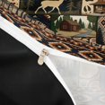 thumbnail image 3 of Castle Fairy Rustic Patchwork Western Wildlife Twin Duvet Cover,Aztec Plaid Cabin Pine Paw Print Twin Bedding,Brown Red Cream,Black Reversible,2pcs,No Comforter,1 Duvet Cover and 1 Pillowcase, 3 of 5