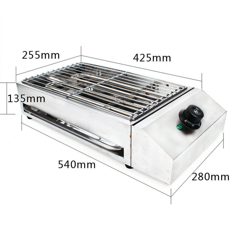 BBQ Smokeless Indoor Barbecue BBQ Grill Machine 4-Burner Built-In Gas BBQ  Grill