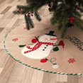 thumbnail image 4 of Falda de arpillera rústica Falda de árbol Falda de árbol de Navidad para decoración navideña, 4 of 5