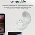 thumbnail image 4 of Wireless Earbuds, Bluetooth Ear Buds with Big Bass Stereo Sound, 48 Hours Playtime, Lightweight in-Ear Fit Earphones, IPX7, Hands-Free Calls with AI for iPhone, Android, Pad, Sports, Workout,White, 4 of 6
