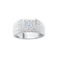 thumbnail image 1 of KATARINA Diamond Men's Ring in 10K White Gold (3/8 cttw, I-J, I1-I2) (Size-8), 1 of 2