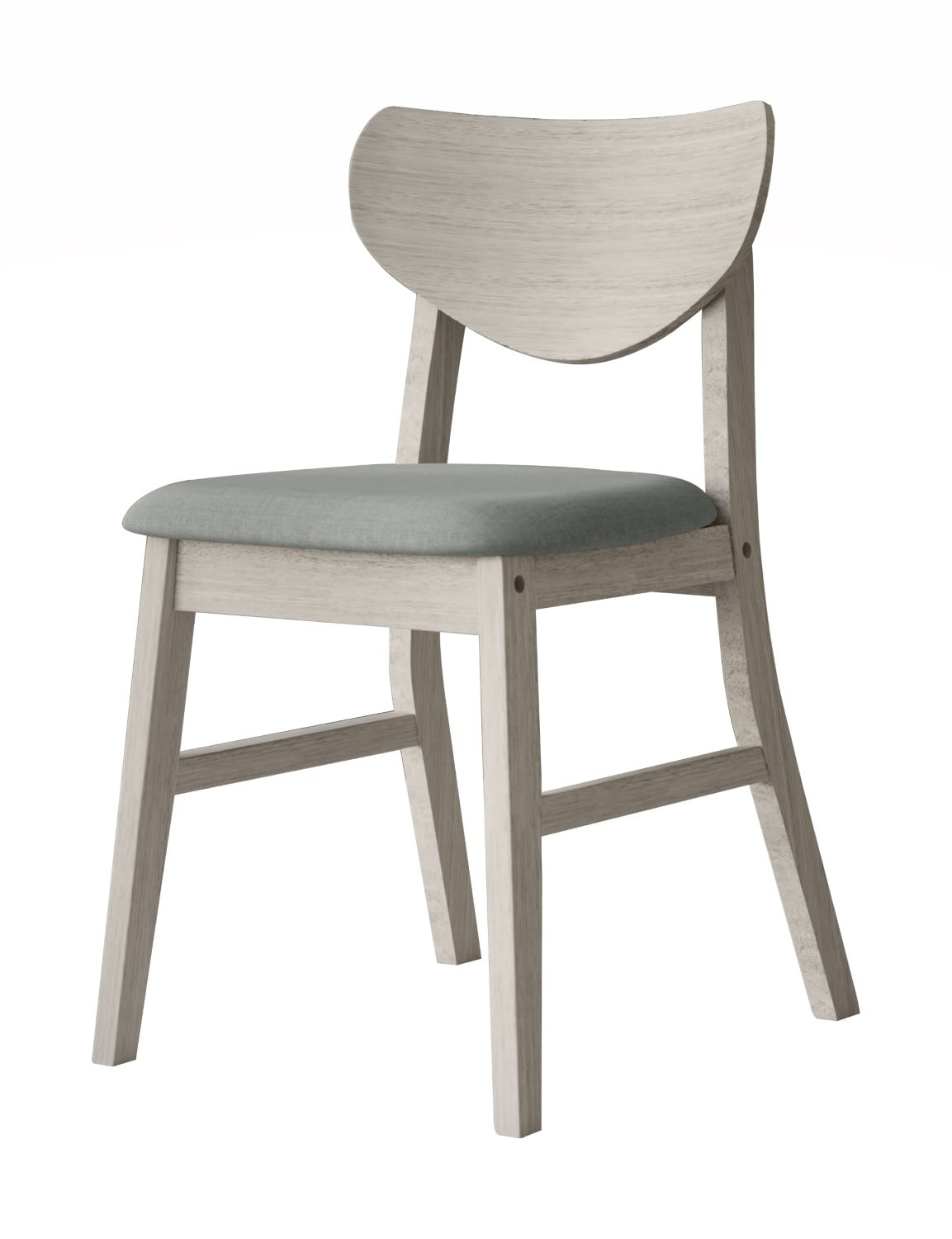 Home Design Easton Dining Chair (Set of 6), Curved-back design, Comfortable padded seat, Sturdy construction, Easy to clean, Gray/Antique Gray