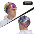 thumbnail image 6 of Naloa Rainbow Poodle Urban Street Beanie for Men Women Knitted Unisex Winter Hat Beanies Cap Knit Cuffed Beanies Hats, 6 of 7