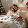 thumbnail image 6 of Christmas Throw Blankets, Gingerbread Candy Cane Soft Fleece Blanket Decorative for Home Sofa Couch Chair Living Bedroom Dorm,40x50 Inches, Hot Cocoa Holly Xmas Ball, 6 of 6