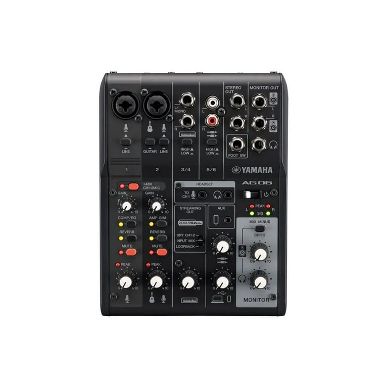 DTM・DAW YAMAHA AG06MK2 Yamaha AG06MK2 6-Channel Mixer/USB