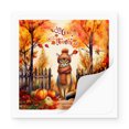 thumbnail image 2 of Happy Thanksgiving Abyssinian Give Thanks Fall Beanie Scarf Welcome Vinyl Sticker Cat Lover Kitten Owner Gifts Waterproof Decal Art Decor - 00020, 2 of 5