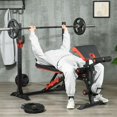 thumbnail image 2 of Soozier Banc de Musculation avec Support Incliné pour Entraînement Complet du Corps, 2 of 10