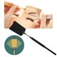 thumbnail image 4 of Espejo de maquillaje Yuyangstore Espejo de pestañas de acero inoxidable giratorio 360 desmontable Negro, 4 of 8