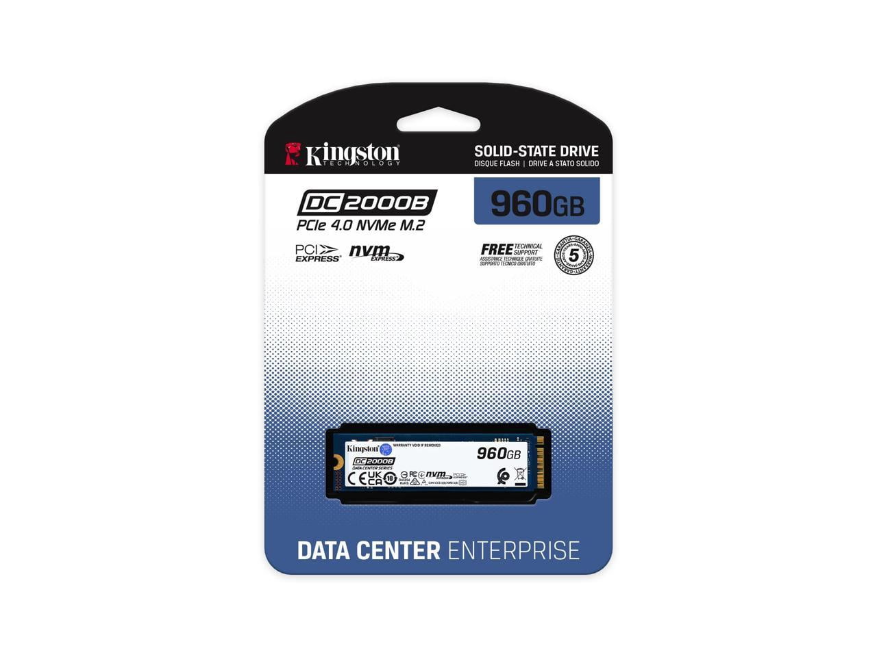 Kingston DC2000B 480 GB Solid State Drive - M.2 2280 Internal - PCI Express NVMe [PCI Express NVMe 4.0 x4] (sedc2000bm8-480g)